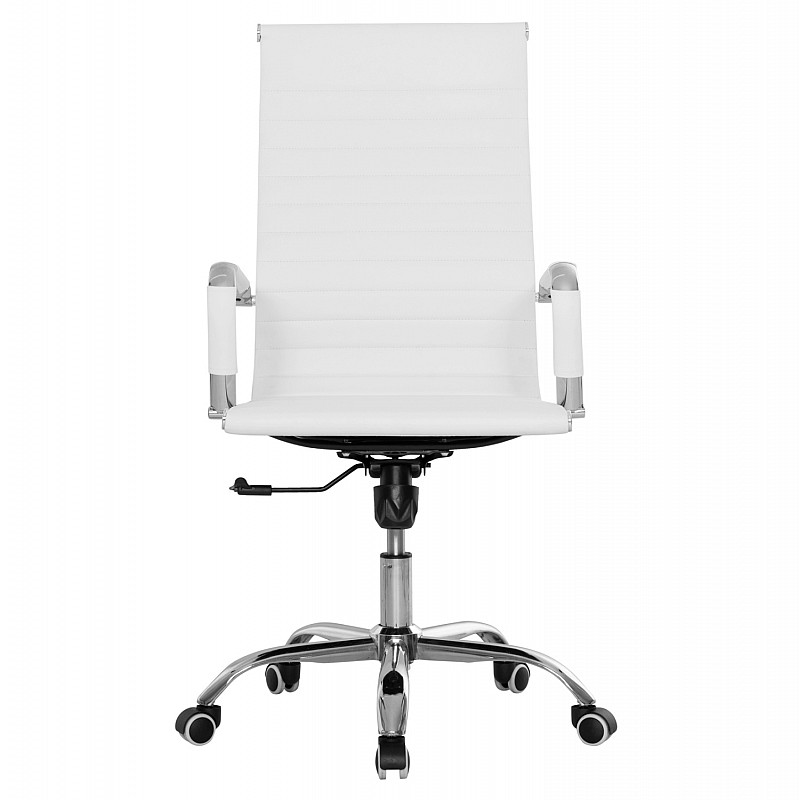 ΚΑΡΕΚΛΑ ΓΡΑΦΕΙΟΥ BOSS ΔΙΕΥΘΥΝΤΟΥ HM1059.32 ΛΕΥΚΟ PU ΠΟΔΙ ΧΡΩΜΙΟΥ 53x57x109Υεκ.