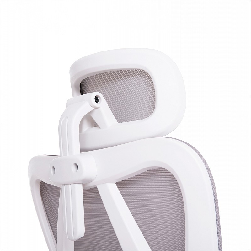 ΚΑΡΕΚΛΑ ΓΡΑΦΕΙΟΥ MEXER HM1195.02 ΓΚΡΙ MESH-ΜΕΤΑΛ.ΒΑΣΗ-ΣΚΕΛΕΤΟΣ ΛΕΥΚΟΣ 68x70x136Υεκ.