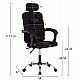 ΚΑΡΕΚΛΑ ΓΡΑΦΕΙΟΥ CRONER HM1196.01 ΜΑΥΡΟ MESH-ΜΕΤΑΛ.ΒΑΣΗ-NYLON ΣΚΕΛΕΤΟΣ 58x99x120Υεκ.