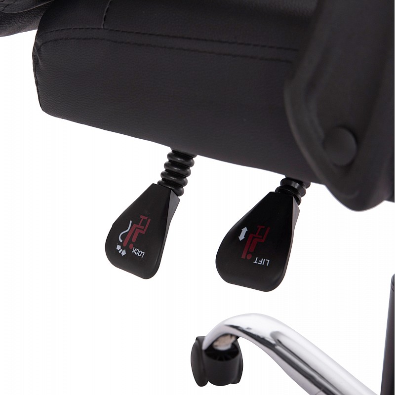 ΚΑΡΕΚΛΑ ΓΡΑΦΕΙΟΥ LAGOM HM1198 ΜΑΥΡO PVC-ΜΕΤΑΛ.ΒΑΣΗ-ΜΑΥΡΟ NYLON ΣΚΕΛΕΤΟΣ 60x70x104Υεκ