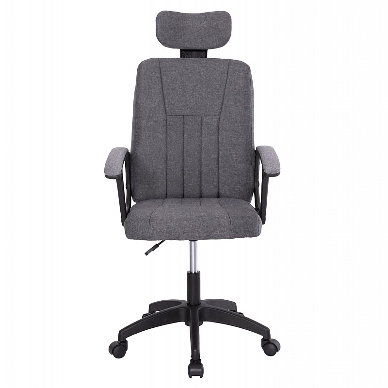 ΚΑΡΕΚΛΑ ΓΡΑΦΕΙΟΥ NIMBLE HM1199.12 ΓΚΡΙ ΥΦΑΣΜΑ-ΜΑΥΡΟΣ ΣΚΕΛΕΤΟΣ&ΒΑΣΗ NYLON 59x64x122Υεκ