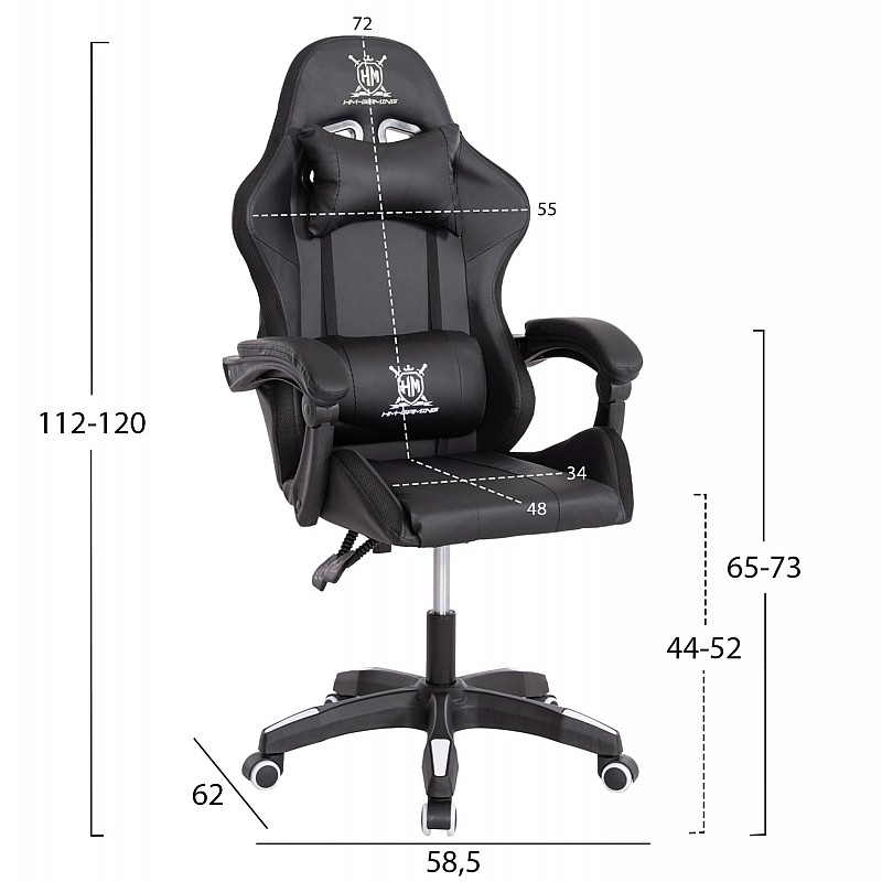 ΠΟΛΥΘΡΟΝΑ GAMING DARREN HM1203.04 ΜΑΥΡΟ-ΛΕΥΚΟ PVC & NYLON 58.5x100x120Υεκ. ΠΟΛΥΘΡΟΝΑ GAMING DARREN HM1203.04 ΜΑΥΡΟ-ΛΕΥΚΟ PVC & NYLON 58.5x100x120Υεκ.