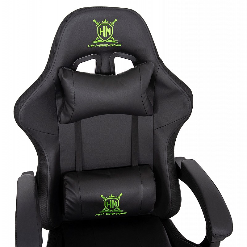 ΠΟΛΥΘΡΟΝΑ GAMING DARREN HM1203.03 ΜΑΥΡΟ-ΠΡΑΣΙΝΟ PVC & NYLON 58.5x100x120Υεκ. ΠΟΛΥΘΡΟΝΑ GAMING DARREN HM1203.03 ΜΑΥΡΟ-ΠΡΑΣΙΝΟ PVC & NYLON 58.5x100x120Υεκ.