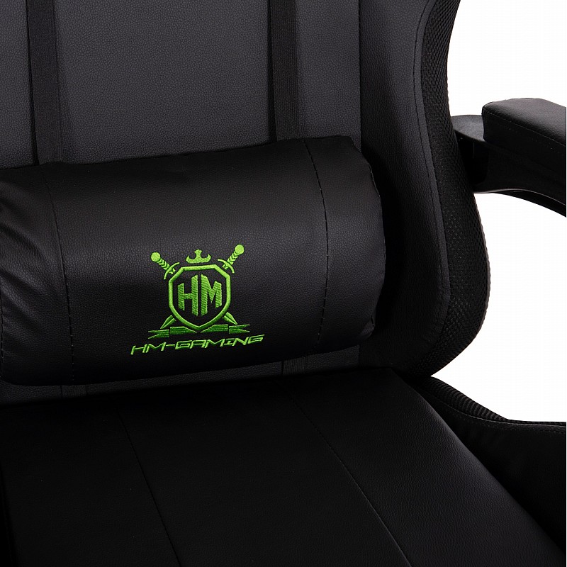 ΠΟΛΥΘΡΟΝΑ GAMING DARREN HM1203.03 ΜΑΥΡΟ-ΠΡΑΣΙΝΟ PVC & NYLON 58.5x100x120Υεκ. ΠΟΛΥΘΡΟΝΑ GAMING DARREN HM1203.03 ΜΑΥΡΟ-ΠΡΑΣΙΝΟ PVC & NYLON 58.5x100x120Υεκ.