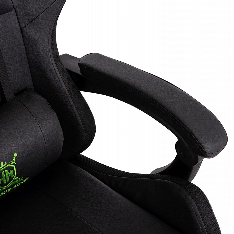 ΠΟΛΥΘΡΟΝΑ GAMING DARREN HM1203.03 ΜΑΥΡΟ-ΠΡΑΣΙΝΟ PVC & NYLON 58.5x100x120Υεκ. ΠΟΛΥΘΡΟΝΑ GAMING DARREN HM1203.03 ΜΑΥΡΟ-ΠΡΑΣΙΝΟ PVC & NYLON 58.5x100x120Υεκ.