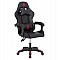 ΠΟΛΥΘΡΟΝΑ GAMING DARREN HM1203.01 ΜΑΥΡΟ-ΚΟΚΚΙΝΟ PVC & NYLON 58.5x100x120Υεκ.