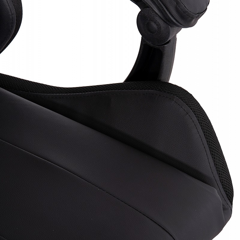 ΠΟΛΥΘΡΟΝΑ GAMING DARREN HM1203.01 ΜΑΥΡΟ-ΚΟΚΚΙΝΟ PVC & NYLON 58.5x100x120Υεκ.