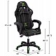 ΠΟΛΥΘΡΟΝΑ GAMING LOOT HM1204 ΜΑΥΡΟ-ΠΡΑΣΙΝΟ PVC & NYLON 60x60x120Υεκ.