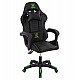 ΠΟΛΥΘΡΟΝΑ GAMING LOOT HM1204 ΜΑΥΡΟ-ΠΡΑΣΙΝΟ PVC & NYLON 60x60x120Υεκ.