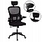 ΚΑΡΕΚΛΑ ΓΡΑΦΕΙΟΥ BASTON HM18236.01 ΜΑΥΡΟ MESH & PP ΣΚΕΛΕΤΟΣ 64x60x117-127Υεκ.