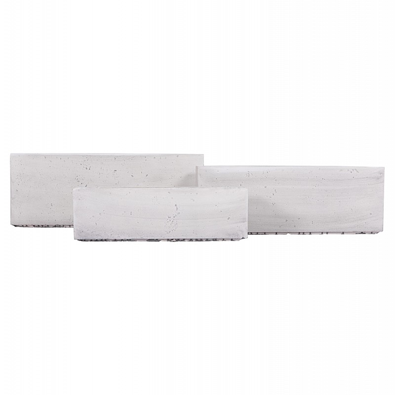 ΣΕΤ 3ΤΜΧ ΓΛΑΣΤΡΕΣ ΟΡΘΟΓΩΝΙΕΣ GARDENER HM4723 FIBERCLAY ΓΚΡΙ CEMENT 81x30x30Υεκ. ΣΕΤ 3ΤΜΧ ΓΛΑΣΤΡΕΣ ΟΡΘΟΓΩΝΙΕΣ GARDENER HM4723 FIBERCLAY ΓΚΡΙ CEMENT 81x30x30Υεκ.