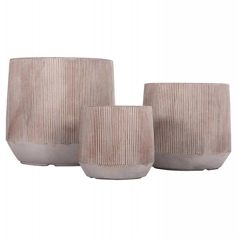 ΣΕΤ 3ΤΜΧ ΓΛΑΣΤΡΕΣ ΣΤΡΟΓΓΥΛΕΣ ΣΕΙΡΑ GARDENER HM4724 FIBERCLAY-ΧΡΩΜΑ CEMENT Φ55x55Υεκ ΣΕΤ 3ΤΜΧ ΓΛΑΣΤΡΕΣ ΣΤΡΟΓΓΥΛΕΣ ΣΕΙΡΑ GARDENER HM4724 FIBERCLAY-ΧΡΩΜΑ CEMENT Φ55x55Υεκ