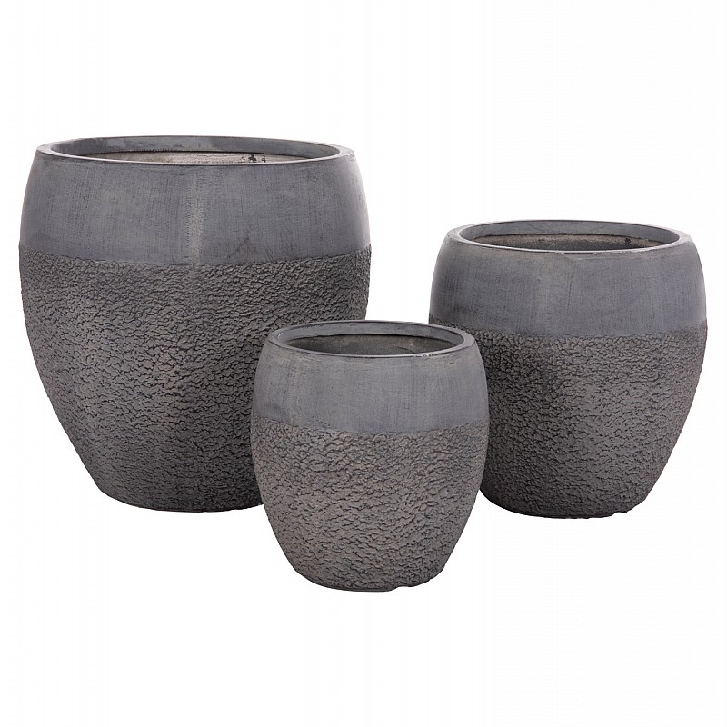 ΣΕΤ 3ΤΜΧ ΓΛΑΣΤΡΕΣ ΣΕΙΡΑ GARDENER HM4725 FIBERCLAY-ΣΕ ΣΚΟΥΡΟ CEMENT ΧΡΩΜΑ Φ55x54Υεκ ΣΕΤ 3ΤΜΧ ΓΛΑΣΤΡΕΣ ΣΕΙΡΑ GARDENER HM4725 FIBERCLAY-ΣΕ ΣΚΟΥΡΟ CEMENT ΧΡΩΜΑ Φ55x54Υεκ