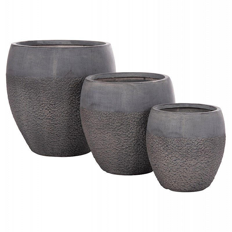 ΣΕΤ 3ΤΜΧ ΓΛΑΣΤΡΕΣ ΣΕΙΡΑ GARDENER HM4725 FIBERCLAY-ΣΕ ΣΚΟΥΡΟ CEMENT ΧΡΩΜΑ Φ55x54Υεκ ΣΕΤ 3ΤΜΧ ΓΛΑΣΤΡΕΣ ΣΕΙΡΑ GARDENER HM4725 FIBERCLAY-ΣΕ ΣΚΟΥΡΟ CEMENT ΧΡΩΜΑ Φ55x54Υεκ