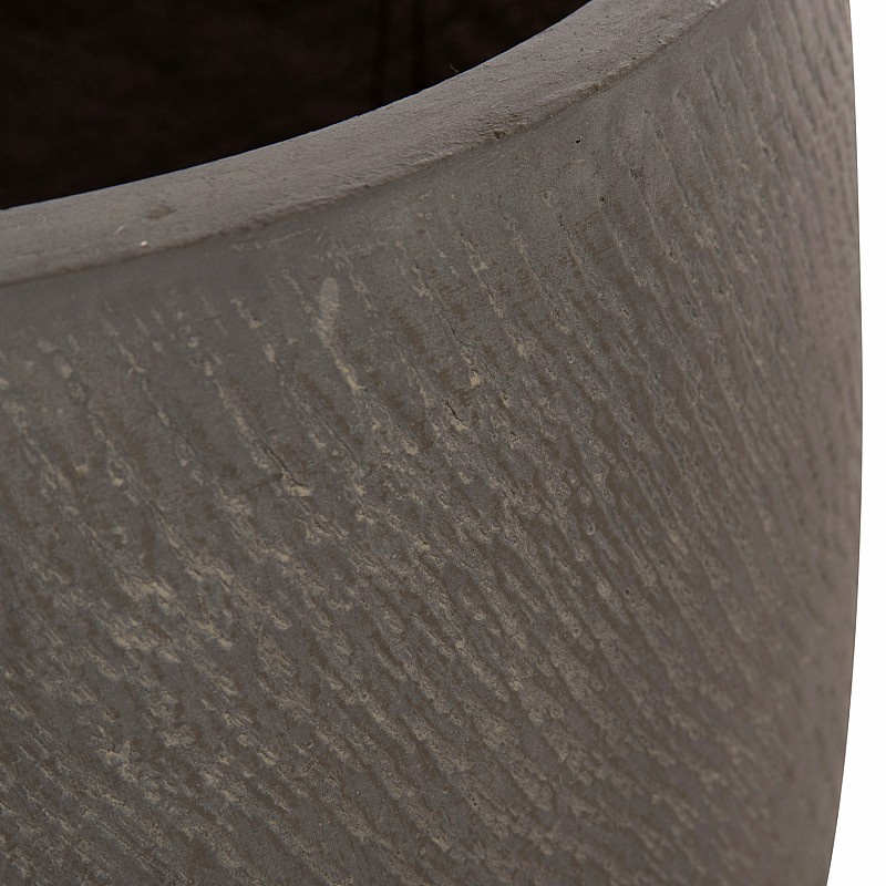 ΣΕΤ 4ΤΜΧ ΓΛΑΣΤΡΕΣ ΣΤΡΟΓΓΥΛΕΣ GARDENER HM4726 FIBERCLAY ΓΚΡΙΖΟΠΡΑΣΙΝΟ Φ52x55Υεκ