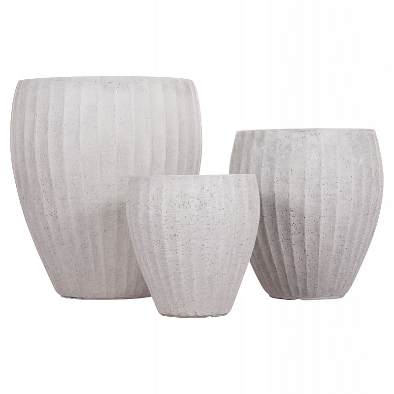 ΣΕΤ 3ΤΜΧ ΓΛΑΣΤΡΕΣ ΣΤΡΟΓΓΥΛΕΣ ΣΕΙΡΑ GARDENER HM4728 FIBERCLAY-ΧΡΩΜΑ CEMENT Φ48x56Υεκ ΣΕΤ 3ΤΜΧ ΓΛΑΣΤΡΕΣ ΣΤΡΟΓΓΥΛΕΣ ΣΕΙΡΑ GARDENER HM4728 FIBERCLAY-ΧΡΩΜΑ CEMENT Φ48x56Υεκ