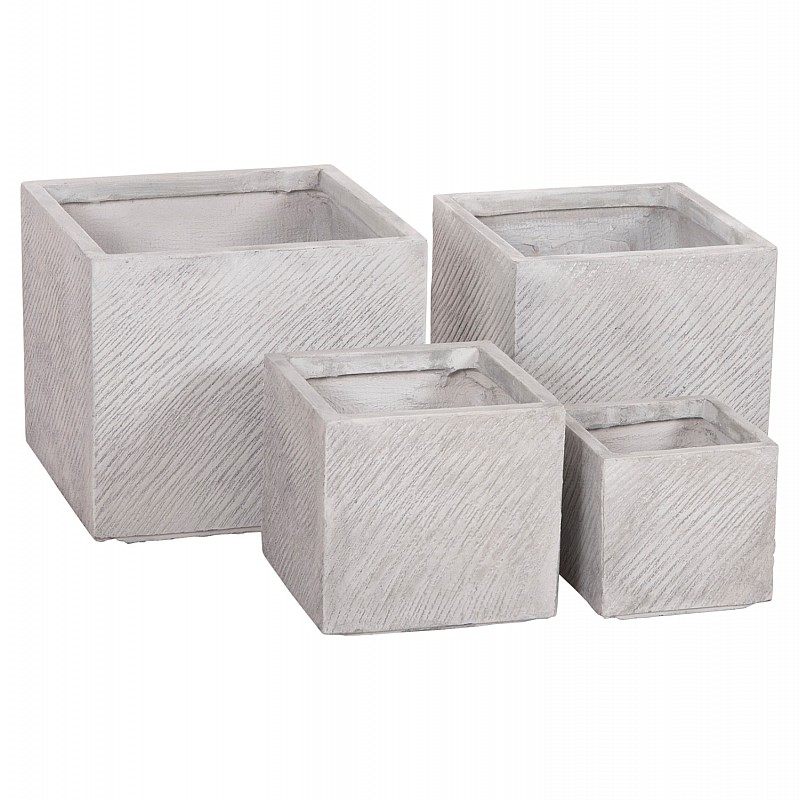 ΣΕΤ 4ΤΜΧ ΓΛΑΣΤΡΕΣ ΤΕΤΡΑΓΩΝΕΣ GARDENER HM4730 FIBERCLAY ΓΚΡΙ CEMENT 37x37x32Υεκ. ΣΕΤ 4ΤΜΧ ΓΛΑΣΤΡΕΣ ΤΕΤΡΑΓΩΝΕΣ GARDENER HM4730 FIBERCLAY ΓΚΡΙ CEMENT 37x37x32Υεκ.