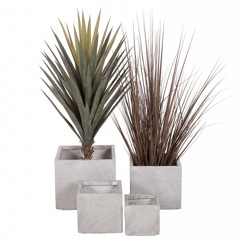 ΣΕΤ 4ΤΜΧ ΓΛΑΣΤΡΕΣ ΤΕΤΡΑΓΩΝΕΣ GARDENER HM4730 FIBERCLAY ΓΚΡΙ CEMENT 37x37x32Υεκ. ΣΕΤ 4ΤΜΧ ΓΛΑΣΤΡΕΣ ΤΕΤΡΑΓΩΝΕΣ GARDENER HM4730 FIBERCLAY ΓΚΡΙ CEMENT 37x37x32Υεκ.