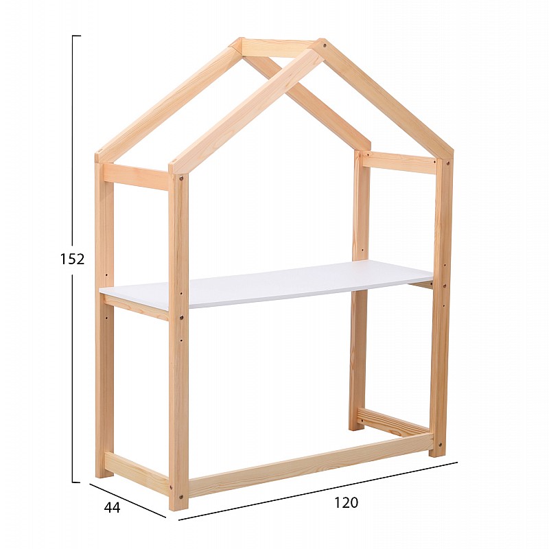 ΓΡΑΦΕΙΟ ΠΑΙΔΙΚΟ PEPE HM2498.03 ΞΥΛΟ ΠΕΥΚΟΥ ΣΕ ΦΥΣΙΚΟ-ΜΕΛΑΜΙΝΗ 120x44x152Υεκ