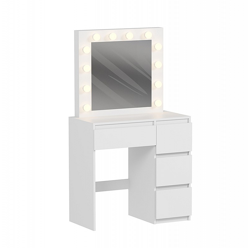 ΤΟΥΑΛΕΤΑ ΜΕ ΦΩΤΙΣΜΟ LED & ΣΥΡΤΑΡΙΑ KEITLIN HM2499.03 ΜΕΛΑΜΙΝΗ ΣΕ ΛΕΥΚΟ 80x40x140Υεκ.