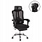 ΚΑΡΕΚΛΑ ΓΡΑΦΕΙΟΥ BARNET HM18258.01 ΜΑΥΡΟ MESH-ΜΑΥΡΟΣ ΣΚΕΛΕΤΟΣ NYLON 61x62x123Υ