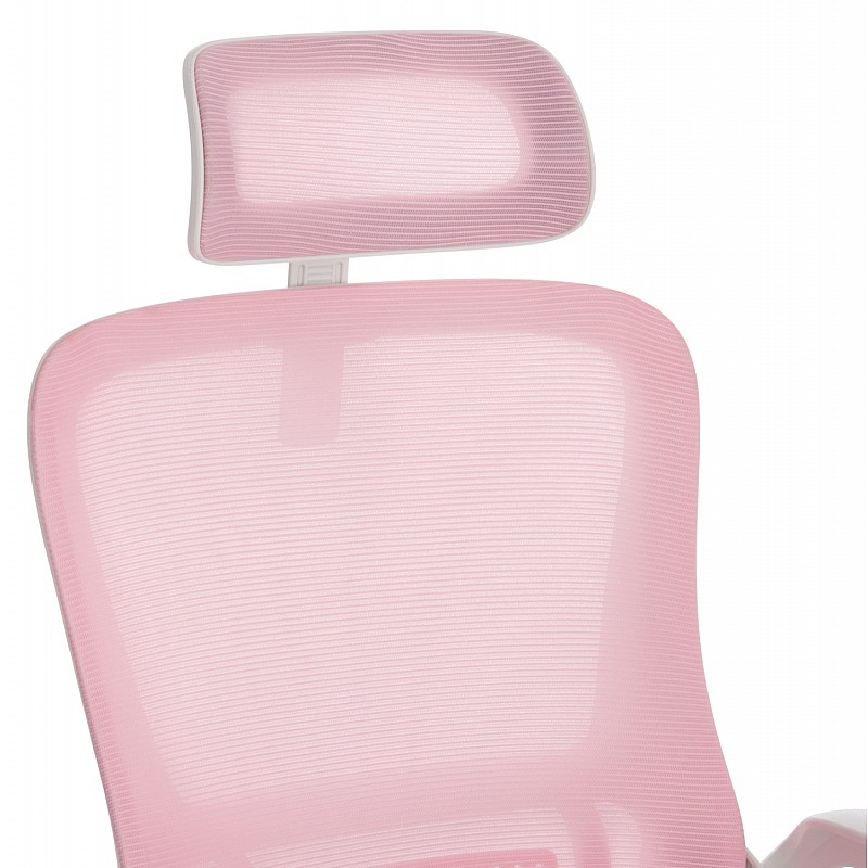 ΚΑΡΕΚΛΑ ΓΡΑΦΕΙΟΥ BLAZER HM1205.04 ΡΟΖ MESH-ΛΕΥΚΟΣ ΣΚΕΛΕΤΟΣ 60x58x110-130Υεκ.