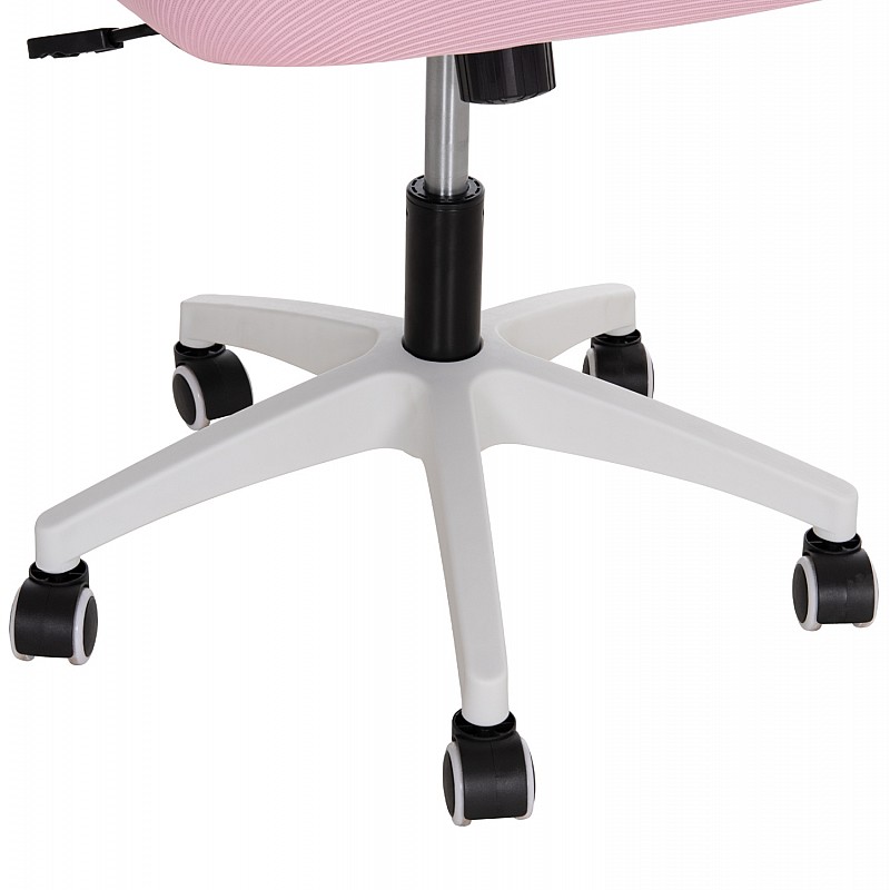 ΚΑΡΕΚΛΑ ΓΡΑΦΕΙΟΥ BLAZER HM1205.04 ΡΟΖ MESH-ΛΕΥΚΟΣ ΣΚΕΛΕΤΟΣ 60x58x110-130Υεκ.