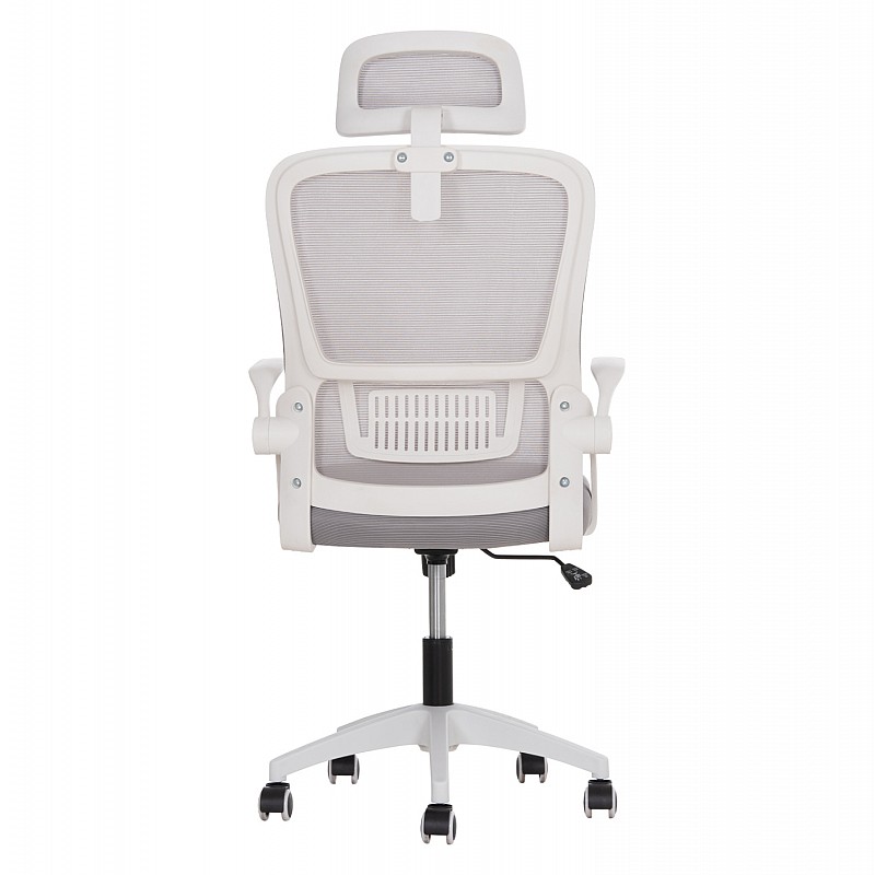 ΚΑΡΕΚΛΑ ΓΡΑΦΕΙΟΥ BLAZER HM1205.02 ΓΚΡΙ MESH-ΛΕΥΚΟΣ ΣΚΕΛΕΤΟΣ 60x58x110-130Υεκ.