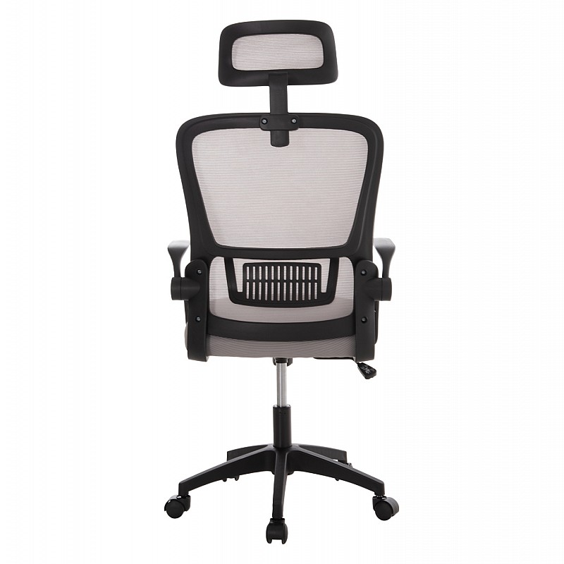 ΚΑΡΕΚΛΑ ΓΡΑΦΕΙΟΥ BLAZER HM1205.05 ΓΚΡΙ MESH-ΜΑΥΡΟΣ ΣΚΕΛΕΤΟΣ 60x58x110-130Υεκ.