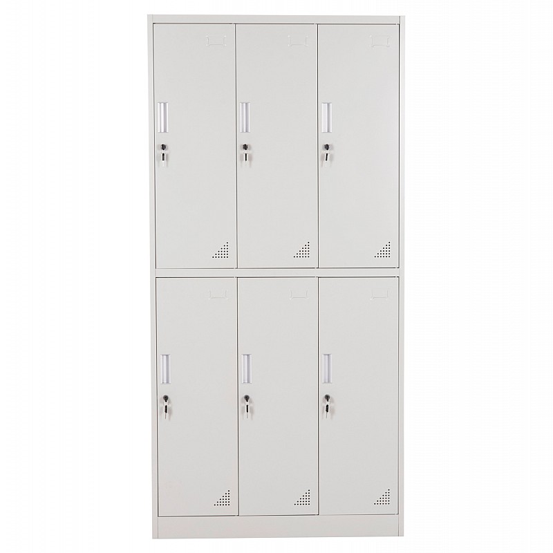 ΦΟΡΙΑΜΟΣ ΜΕΤΑΛΛΙΚΟΣ BRAILA HM5546.11 6 ΝΤΟΥΛΑΠΑΚΙΑ ΜΕ ΚΛΕΙΔΑΡΙΕΣ-ΓΚΡΙ 90x45x185Υεκ.