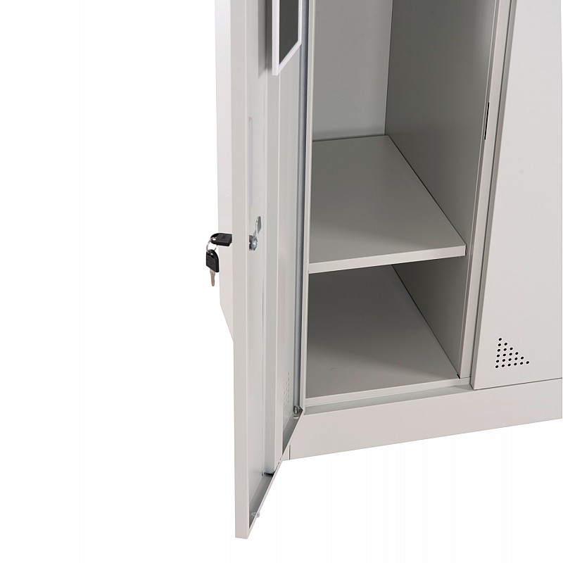 ΦΟΡΙΑΜΟΣ ΜΕΤΑΛΛΙΚΟΣ BRAILA HM5546.11 6 ΝΤΟΥΛΑΠΑΚΙΑ ΜΕ ΚΛΕΙΔΑΡΙΕΣ-ΓΚΡΙ 90x45x185Υεκ.