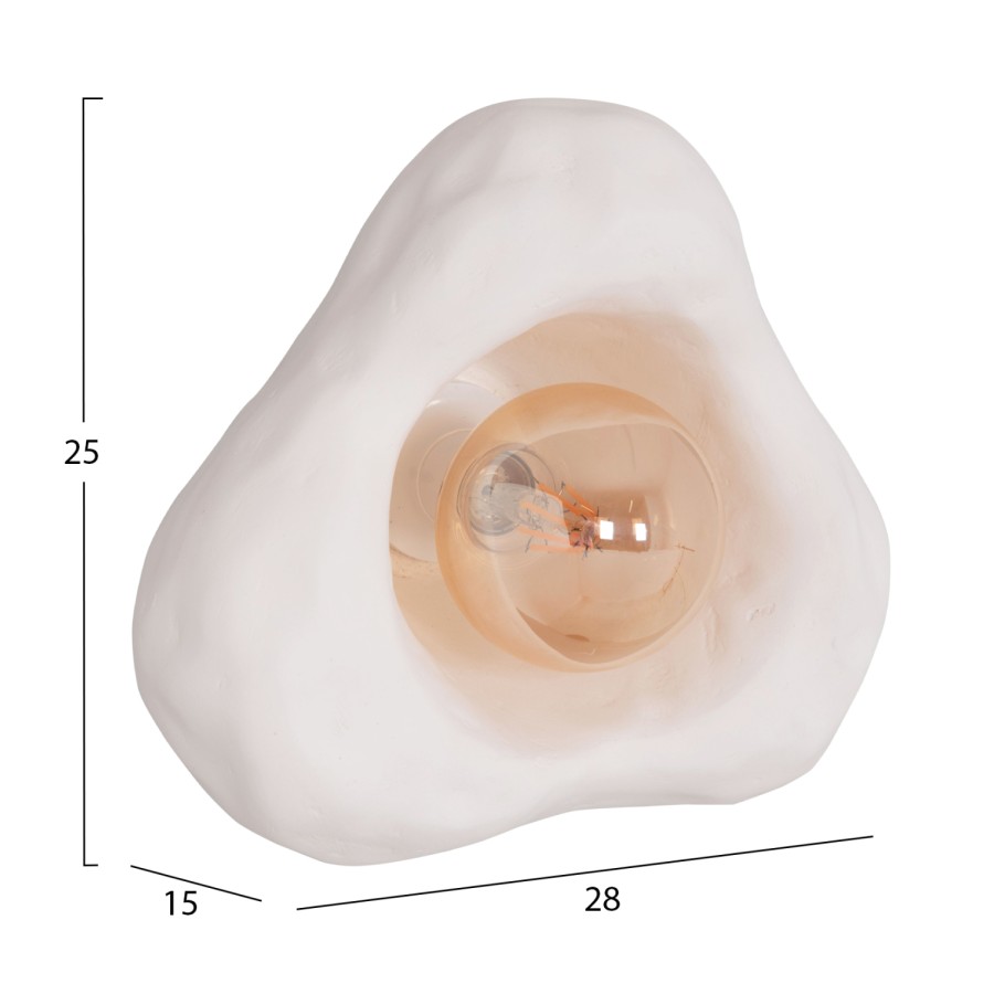 ΕΠΙΤΟΙΧΙΟ ΦΩΤΙΣΤΙΚΟ LUXON HM4701.02S FIBER CEMENT ΣΕ ΛΕΥΚΟ 28x15x25Υεκ.