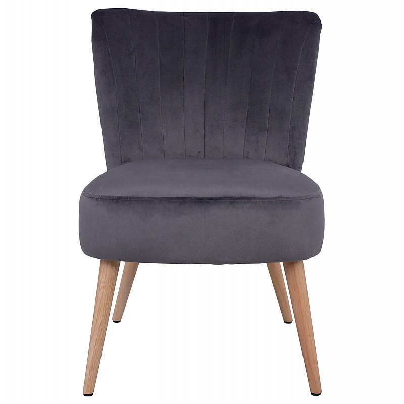 ΚΑΡΕΚΛΑ CARISSA ΒΕΛΟΥΔΟ ΓΚΡΙ HM8404.01 59Χ69Χ81Υ ΕΚ