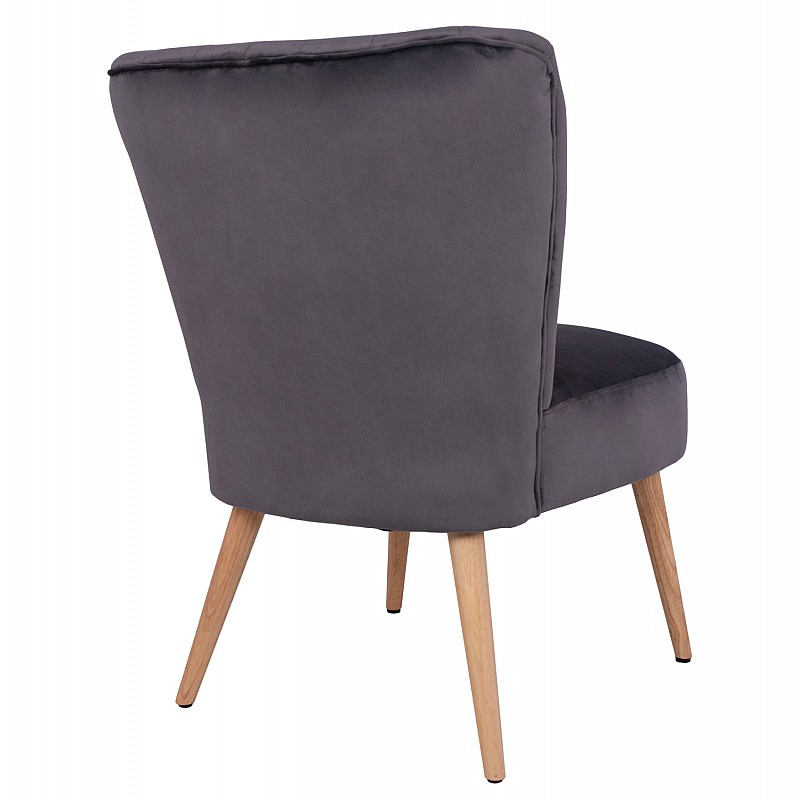 ΚΑΡΕΚΛΑ CARISSA ΒΕΛΟΥΔΟ ΓΚΡΙ HM8404.01 59Χ69Χ81Υ ΕΚ