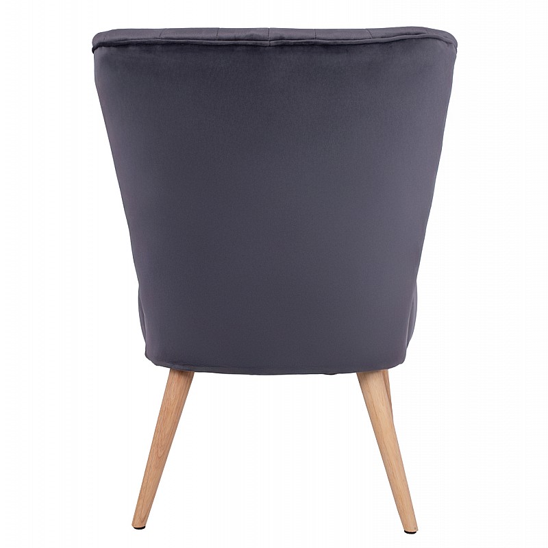 ΚΑΡΕΚΛΑ CARISSA ΒΕΛΟΥΔΟ ΓΚΡΙ HM8404.01 59Χ69Χ81Υ ΕΚ