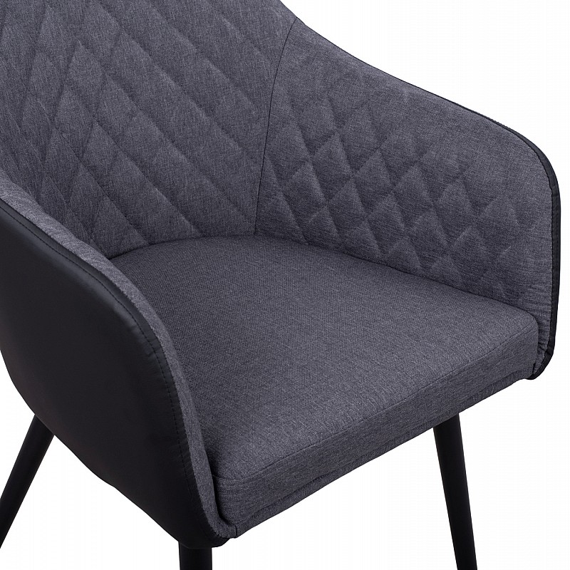 ΠΟΛΥΘΡΟΝΑΚΙ CHARLES HM8522.01 ΜΕ ΥΦΑΣΜΑ ΣΚΟΥΡΟ ΓΚΡΙ PU ΜΑΥΡΟ 57x63x83Υ εκ. ΠΟΛΥΘΡΟΝΑΚΙ CHARLES HM8522.01 ΜΕ ΥΦΑΣΜΑ ΣΚΟΥΡΟ ΓΚΡΙ PU ΜΑΥΡΟ 57x63x83Υ εκ.