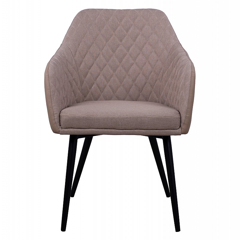 ΠΟΛΥΘΡΟΝΑΚΙ CHARLES HM8522.07 ΜΕ ΥΦΑΣΜΑ ΜΠΕΖ & PU ΜΠΕΖ 57x63x83Υ εκ.