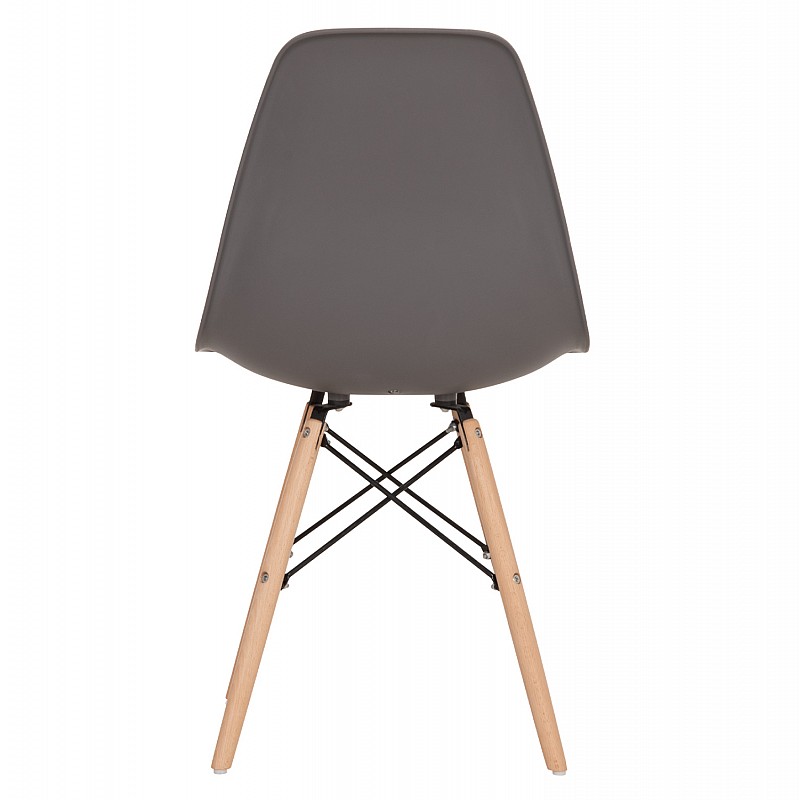 ΚΑΡΕΚΛΑ ΜΕ ΞΥΛΙΝΑ ΠΟΔΙΑ ΚΑΙ ΚΑΘΙΣΜΑ TWIST PP ΓΚΡΙ HM8460.10 46x50x82 εκ.