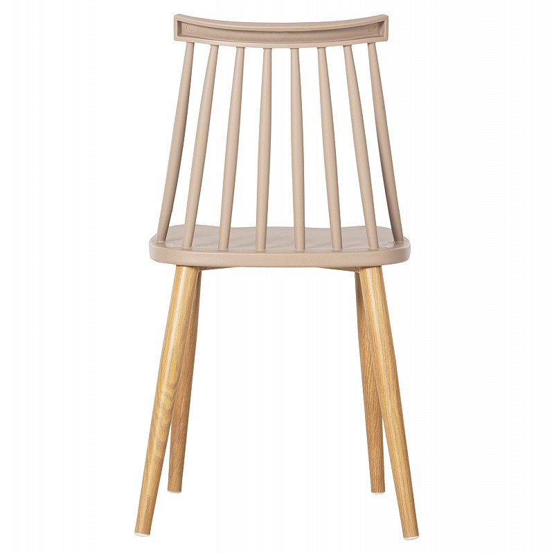 ΚΑΡΕΚΛΑ ΤΡΑΠΕΖΑΡΙΑΣ HM8052.25 VANESSA ΚΑΠΟΥΤΣΙΝΟ ΜΕ ΜΕΤΑΛΛΙΚΑ ΠΟΔΙΑ 42,5x44x81Υ εκ.