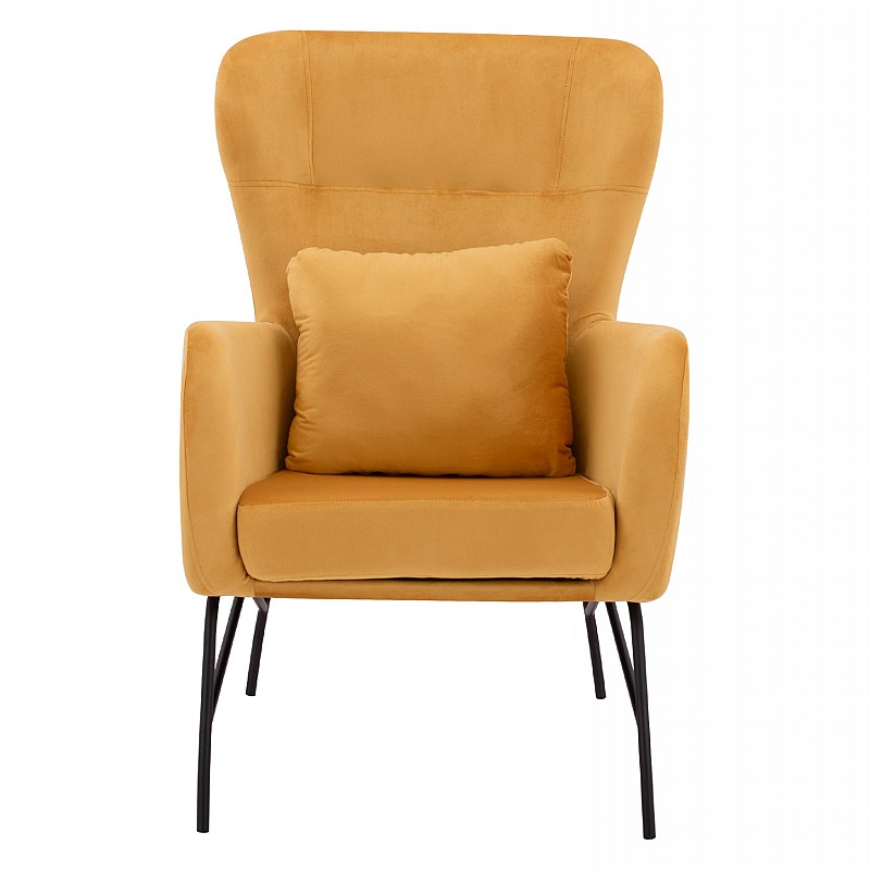 ΠΟΛΥΘΡΟΝΑ ΜΠΕΡΖΕΡΑ ΒΕΛΟΥΔΟ ΧΡΥΣΟ ΜΕ ΜΕΤΑΛΛΙΚΟ ΜΑΥΡΟ ΠΟΔΙ HM8721.09 67x80x102 εκ.