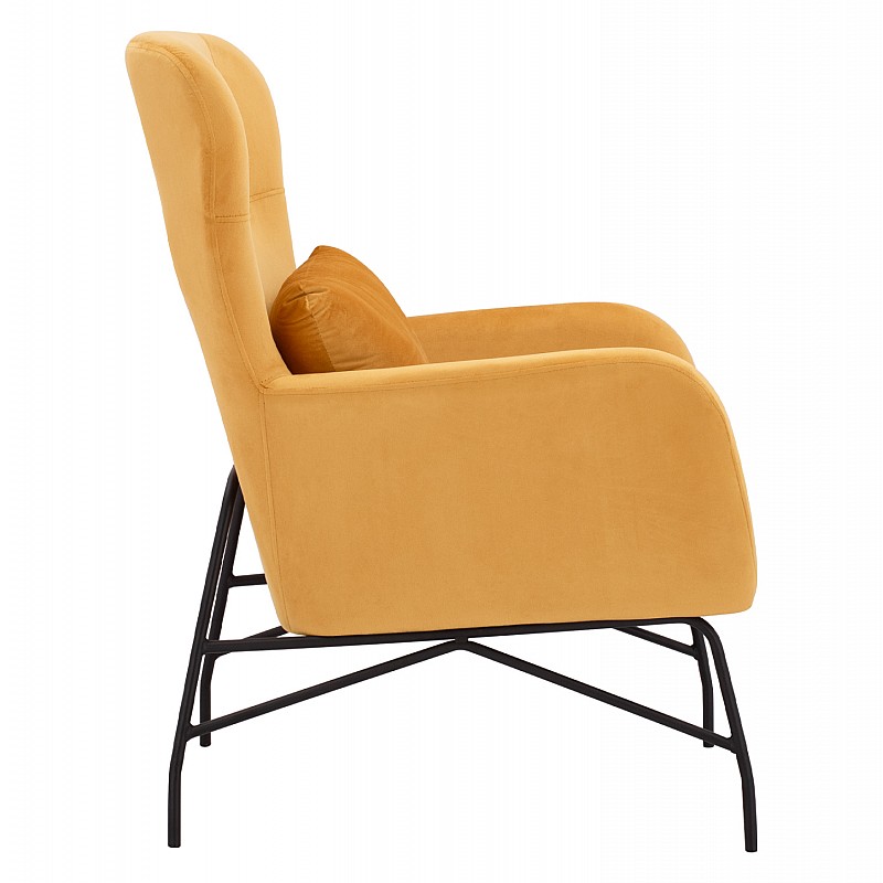 ΠΟΛΥΘΡΟΝΑ ΜΠΕΡΖΕΡΑ ΒΕΛΟΥΔΟ ΧΡΥΣΟ ΜΕ ΜΕΤΑΛΛΙΚΟ ΜΑΥΡΟ ΠΟΔΙ HM8721.09 67x80x102 εκ.