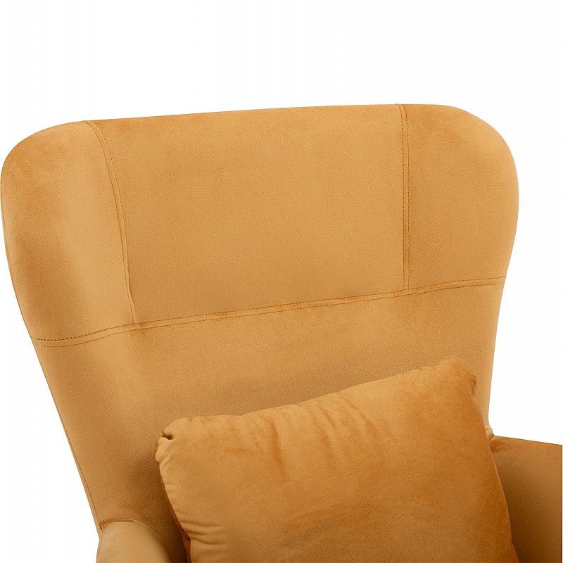 ΠΟΛΥΘΡΟΝΑ ΜΠΕΡΖΕΡΑ ΒΕΛΟΥΔΟ ΧΡΥΣΟ ΜΕ ΜΕΤΑΛΛΙΚΟ ΜΑΥΡΟ ΠΟΔΙ HM8721.09 67x80x102 εκ.