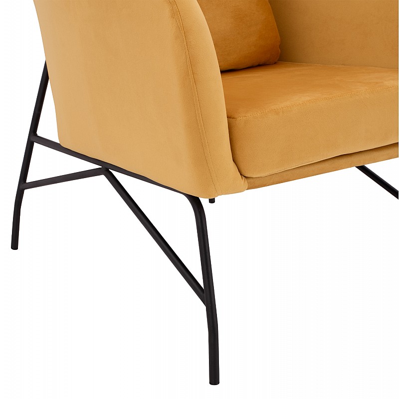 ΠΟΛΥΘΡΟΝΑ ΜΠΕΡΖΕΡΑ ΒΕΛΟΥΔΟ ΧΡΥΣΟ ΜΕ ΜΕΤΑΛΛΙΚΟ ΜΑΥΡΟ ΠΟΔΙ HM8721.09 67x80x102 εκ.