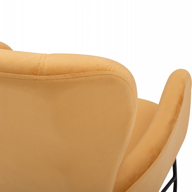 ΠΟΛΥΘΡΟΝΑ ΜΠΕΡΖΕΡΑ ΒΕΛΟΥΔΟ ΧΡΥΣΟ ΜΕ ΜΕΤΑΛΛΙΚΟ ΜΑΥΡΟ ΠΟΔΙ HM8721.09 67x80x102 εκ.