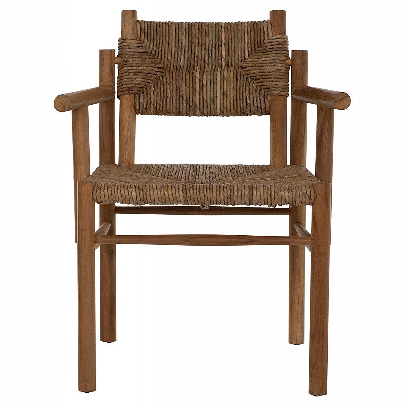 ΠΟΛΥΘΡΟΝΑ ROVER HM9378 ΑΠΟ ΜΑΣΙΦ ΞΥΛΟ ΤEAΚ & ΨΑΘΑ- ΦΥΣΙΚΟ 64Χ61Χ84 εκ.