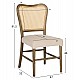 ΚΑΡΕΚΛΑ ΤΟΟΝ ΞΥΛΟ RATTAN ΥΦΑΣΜΑ HM9406.04 47x52x91,5Υεκ.