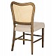 ΚΑΡΕΚΛΑ ΤΟΟΝ ΞΥΛΟ RATTAN ΥΦΑΣΜΑ HM9406.04 47x52x91,5Υεκ.