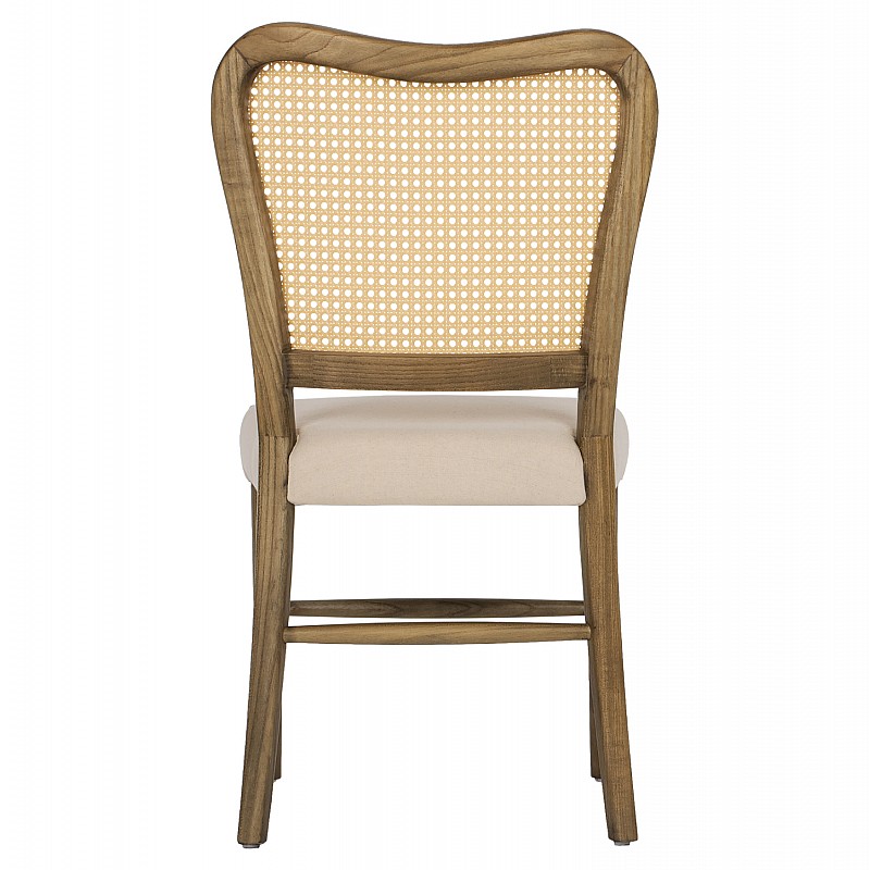 ΚΑΡΕΚΛΑ ΤΟΟΝ ΞΥΛΟ RATTAN ΥΦΑΣΜΑ HM9406.04 47x52x91,5Υεκ.
