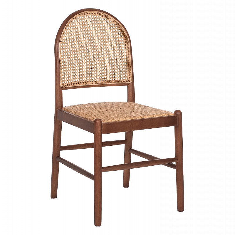 ΚΑΡΕΚΛΑ ΑΠΟ ΟΞΙΑ ΣΕ ΚΑΡΥΔΙ-RATTAN ΜΠΕΖ HM9407.04 43x50x87Υ εκ.