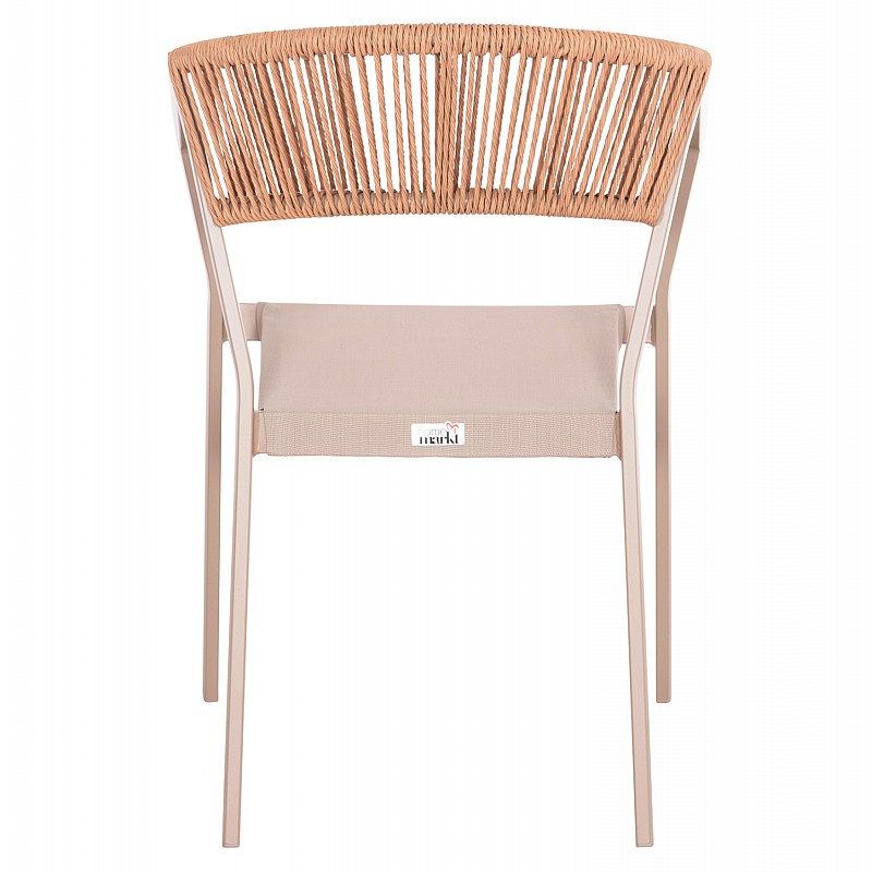 ΠΟΛΥΘΡΟΝΑ ΑΛΟΥΜΙΝΙΟΥ MIRI HM5891.03 ΣΑΜΠΑΝΙΖΕ ΣΚΕΛΕΤΟΣ&TEXTLINE- RATTAN 56x58x80.5Υ εκ.